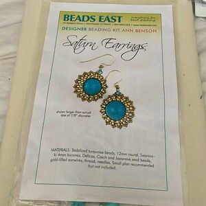Beading “Saturn” Earring Kit by Ann Benson